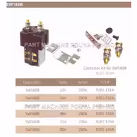 کنتاکتور sw180 تک پل 48 ولت 200 آمپر