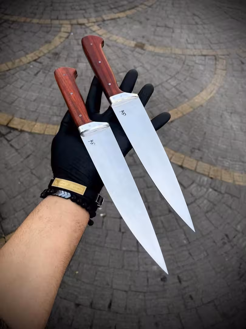 راسته بلند دستساز استاد هادی فضلی تیغه فولادی دسته پادوک