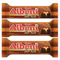 کیک بار آلبنی با روکش شکلاتی اولکر – 43 گرم بسته 3 عددی