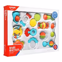 ست جغجغه و دندانگیر نوزاد هانگر HUANGER  کد 149