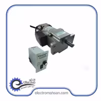 موتور گیربکس تک فاز 60 وات دور متغیر 38 دور گیربکس لبه دار با کنترل دور دیجیتالی تایلی اصل