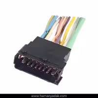 سوکت 16 فیش نری مشکی مقابل (BSM) زیر داشبورد پژو 206 برند  BBZ