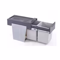 سطل زباله دومخزنه ریلی (24 لیتری) – هایلو/Hihlo