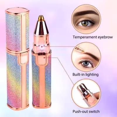 موزن رژلبی 2 کاره شارژی اکلیلی رنگی