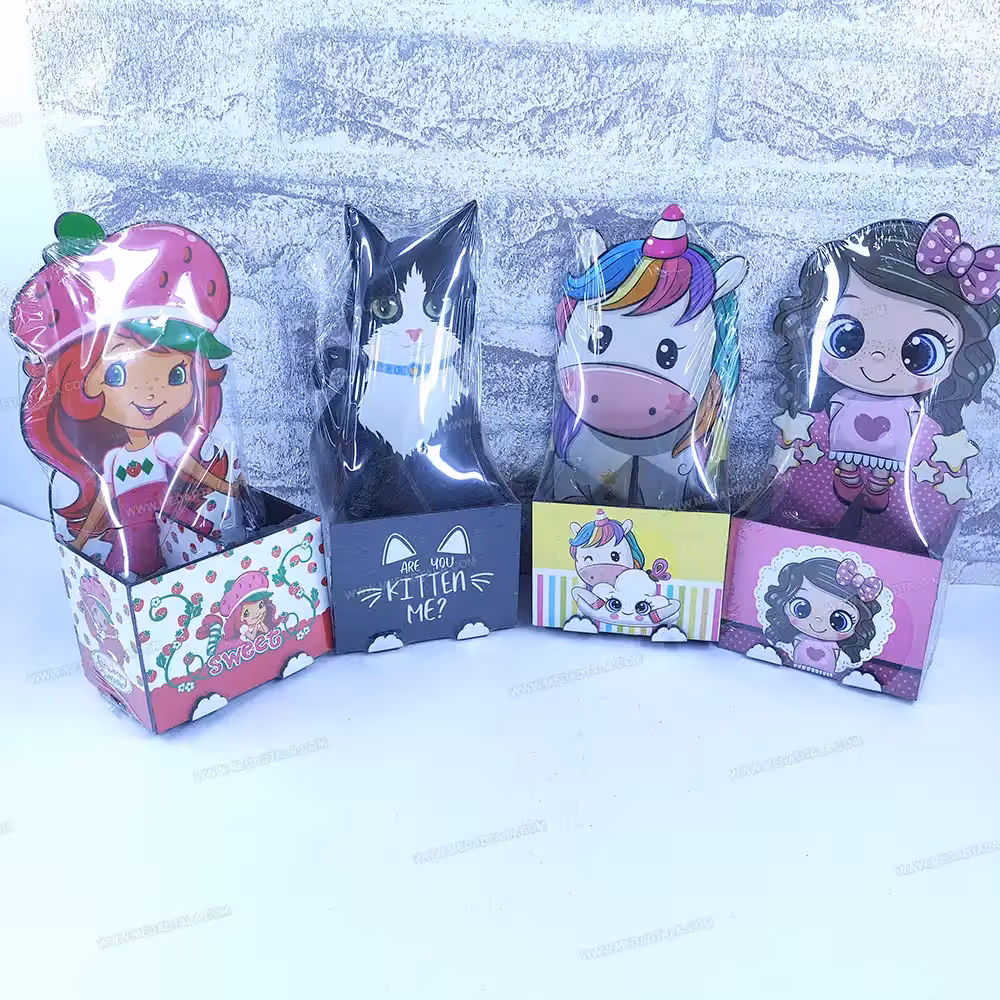 جاقلمی چوبی فانتزی (دختر – گربه – یونی کورن – دختر توت فرنگی)