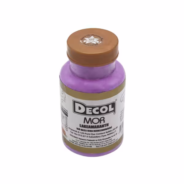 رنگ پودری خوراکی بنفش دکول (Decol) 25 گرمی
