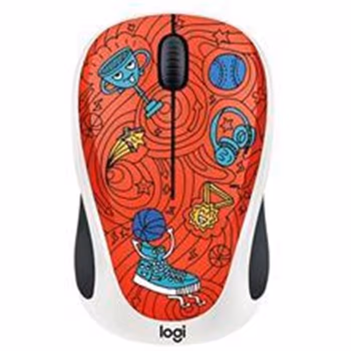 ماوس بیسیم لاجیتک سری Doodle مدل Champion Coral