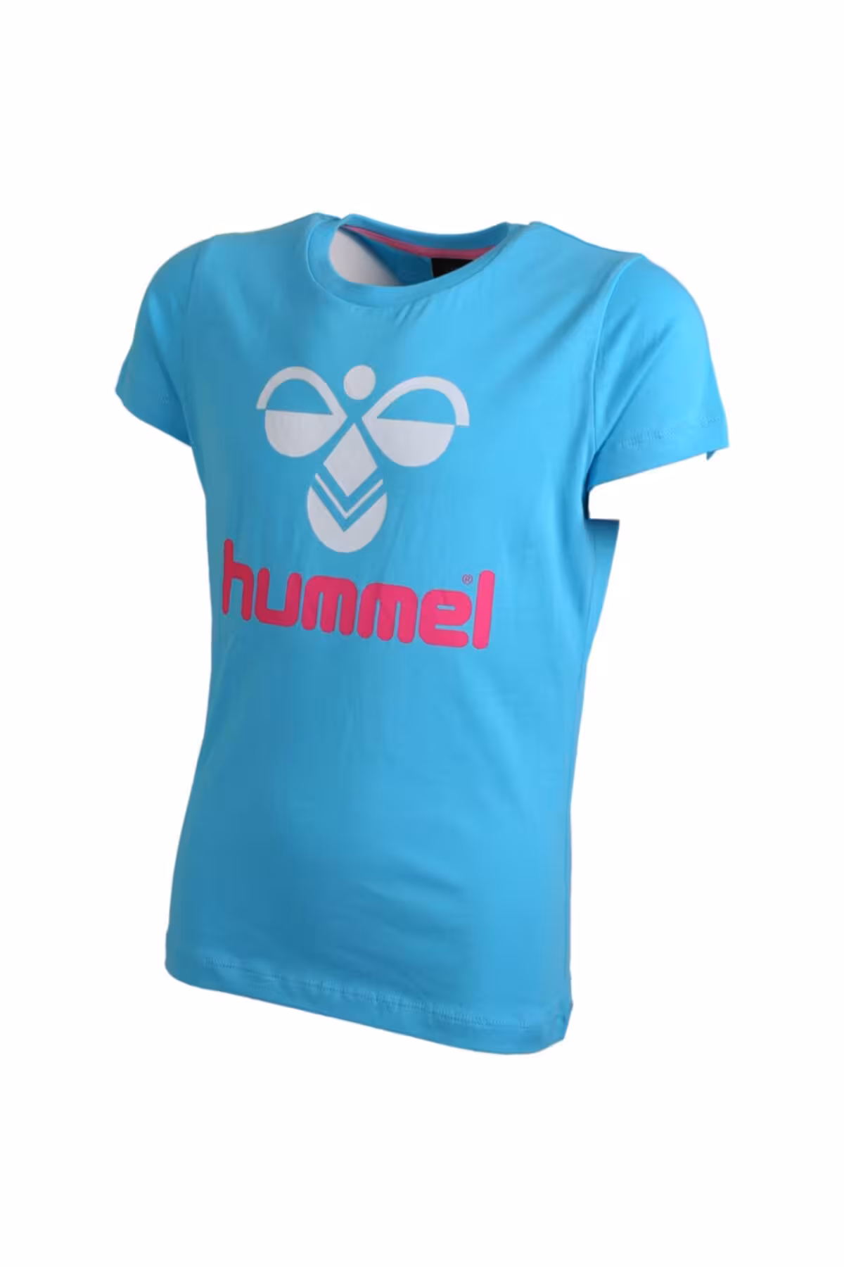 تی شرت ورزشی آبی زنانه t shirt با آستین کوتاه hummel