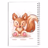 دفتر مشق کارتونی سنجاب