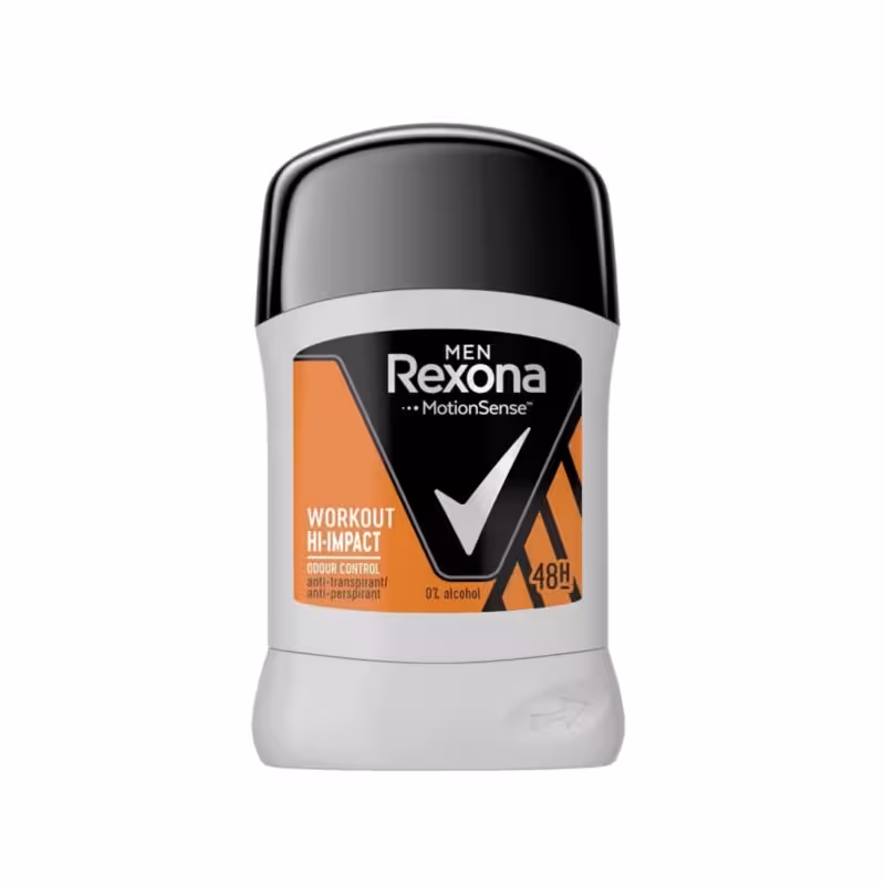 استیک ضد تعریق مردانه رکسوناِ Rexona مدل Workout Hi-impact حجم 50 میلی لیتر