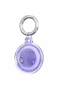 نگهدارنده شفاف ضدآب برای AirTag با حلقه فلزی و سیلیکون مقاوم - 8398