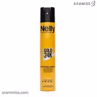 اسپری حالت دهنده مو نلی GOLD 24K extrastrong