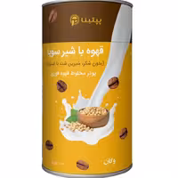 قهوه فوری با شیر سویا 100 گرمی وگان  (بدون شکر ،شیرین شده با استویا )