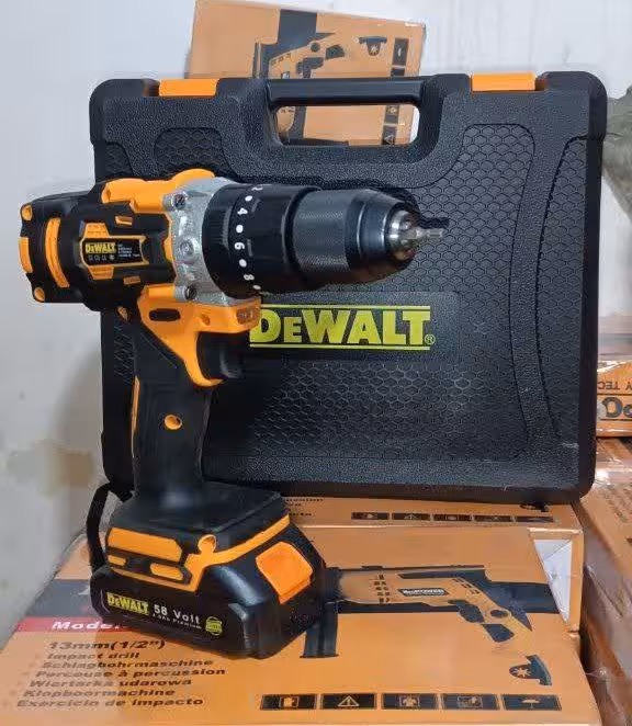 دریل پیچ گوشتی شارژی 58 ولت سه نظام 13 فلزی چکشی دار دیوالت