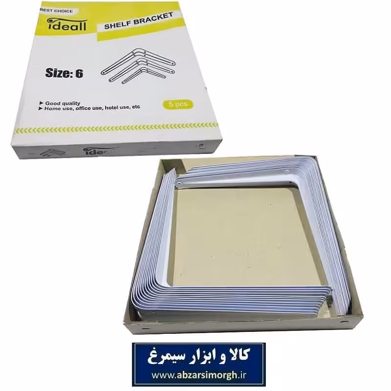 گونیا دیواری سایز 6 Ideall آیدیل یک عدد SGN-004