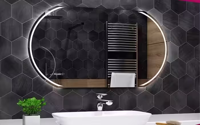 آینه بک لایت سند بلاست مدل B05 سایز 50*70