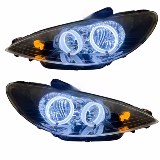 خرید چراغ جلو پژو 206 طرح باکسترسه بعدی راهنما GT (چپ و راست) سفید | اتوموبی