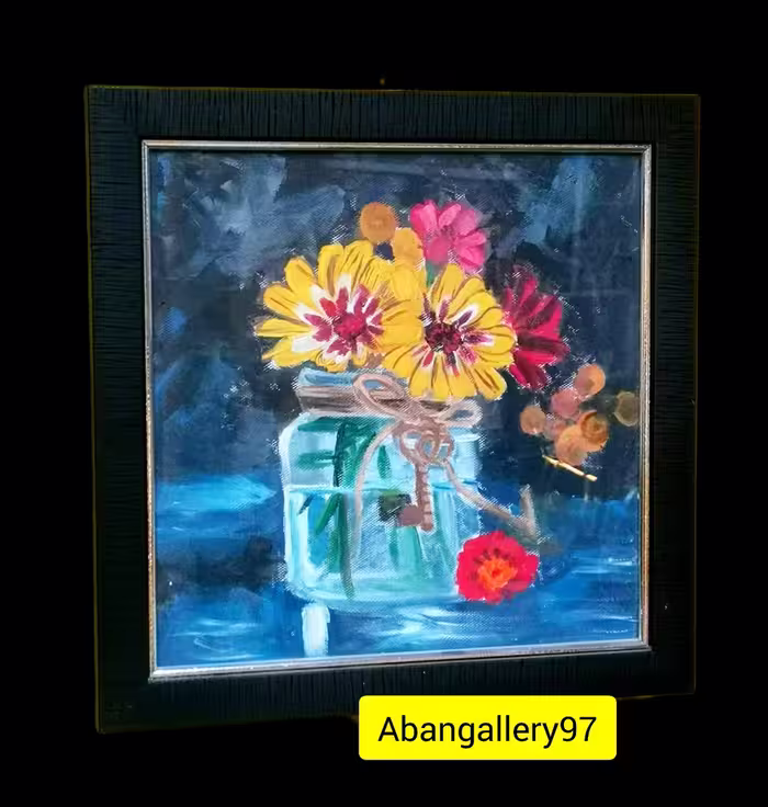 تابلو نقاشی با دست 35*35