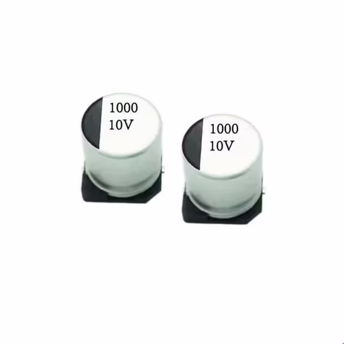 خازن جامد – پلیمری 1000uF / 10V سایز 8*10 مدل SMD
