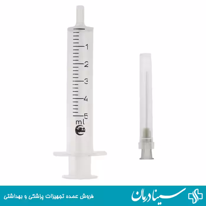 خرید سرنگ 5 سی سی سها soha مدل 2 تکه سرنگ 5 میلی لیتر سها