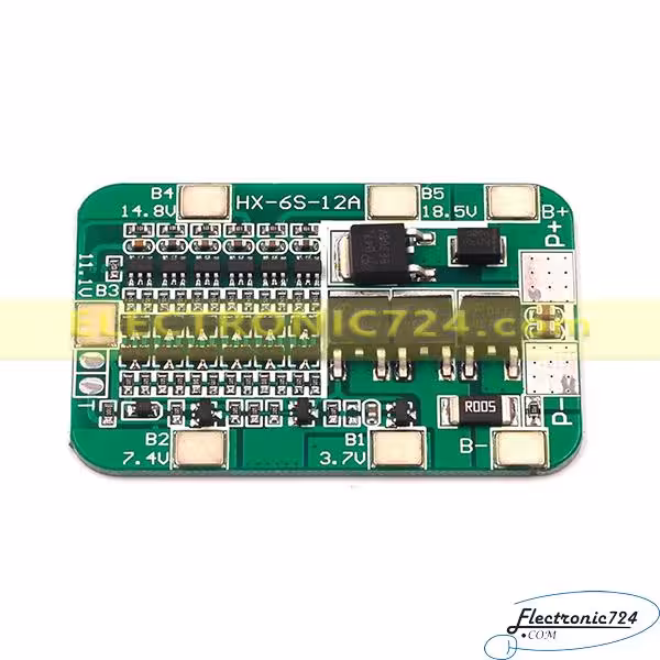 ماژول محافظ شارژ باتری لیتیومی 6Cell  12A