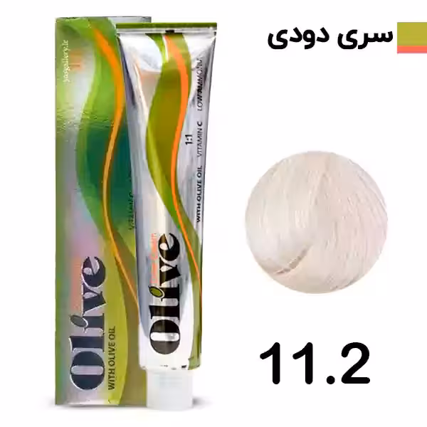 رنگ مو الیو بلوند طلایی روشن olive شماره 11.2