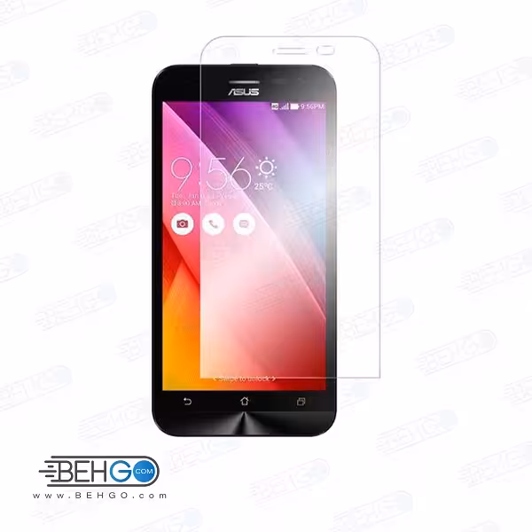 گلس ایسوس زنفون2 بی رنگ و شفاف asus zenfone 2 یا ,زنفون 2 asus محافظ صفحه نمایش شیشه ای Glass Screen Protector Asus Zenfone 2