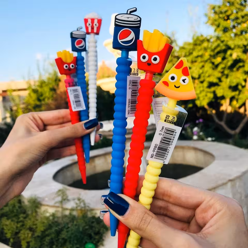 مداد فشاری طرح خوراکی ها جنس سیلکونی 