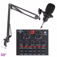 میکروفون کاندنسر و کارت صدا V8 مدل Dragon Sound Bm800