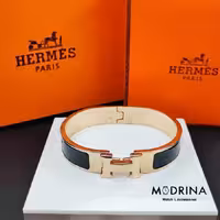 دستبند هرمس (Hermes) مشکی رزگلد