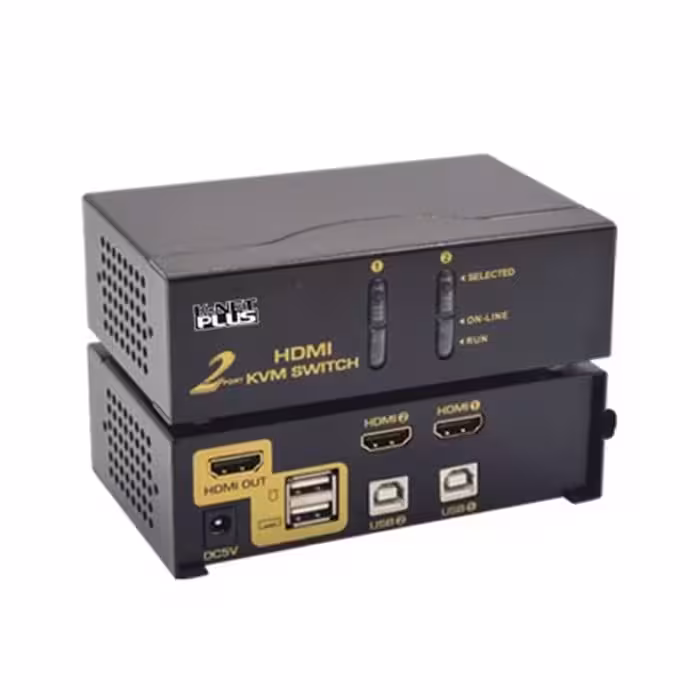 کی وی ام سوئیچ 2 پورت HDMI اتوماتیک کی نت پلاس KP-H622