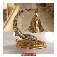 ناقوس برنجی برنزی هندی طرح ماهی سایز بزرگ