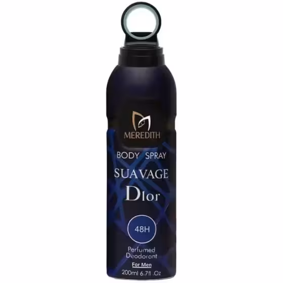 اسپری بدن مردانه مردیت مدل ساواج دیور Suavage Diorحجم 200 میلی لیتر