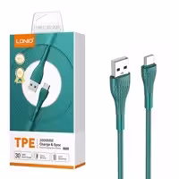 کابل شارژ و دیتا فست Type C 1 متری چرمی 30W Ldnio LS671