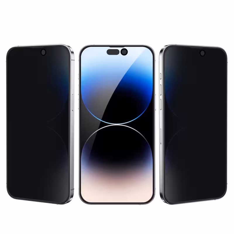 گلس گرین لاین پرایوسی برای iPhone 15 Pro Max مدل Green Lion 9H Steve Privacy