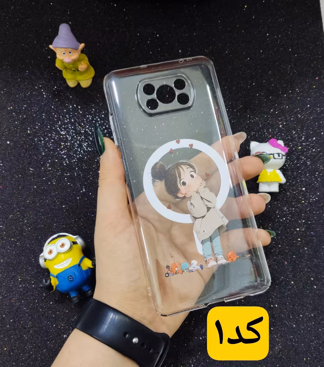قاب گوشی Poco x3 مدل شفاف طرح دختر ادایی