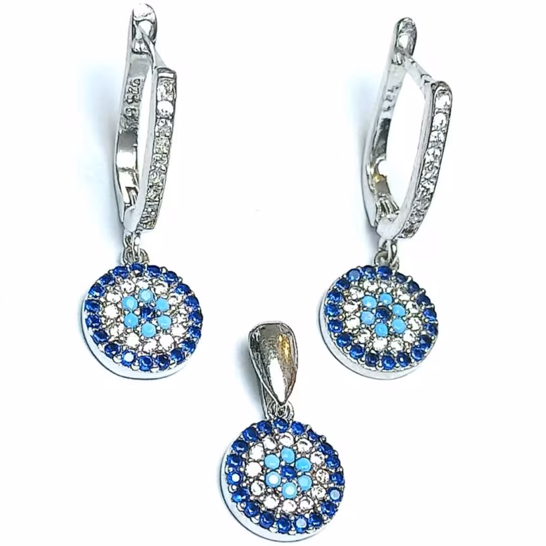 نیم ست نقره با روکش رادیوم 22