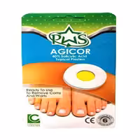چسب ضد میخچه و زگیل آجیکور بسته 6 عددی