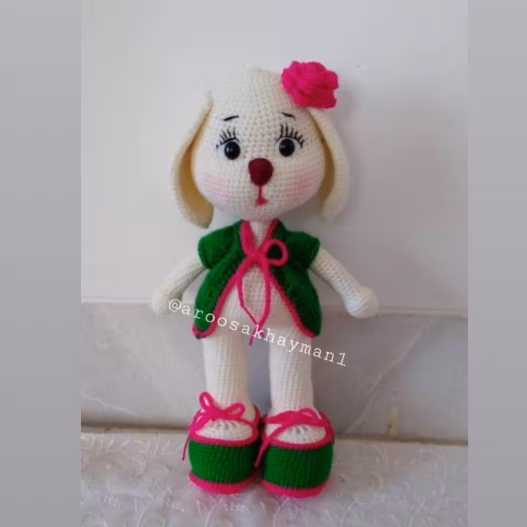 عروسک بافتنی خرگوش