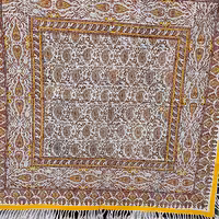 سفره رومیزی زرد رنگ سایز 1در 1متر