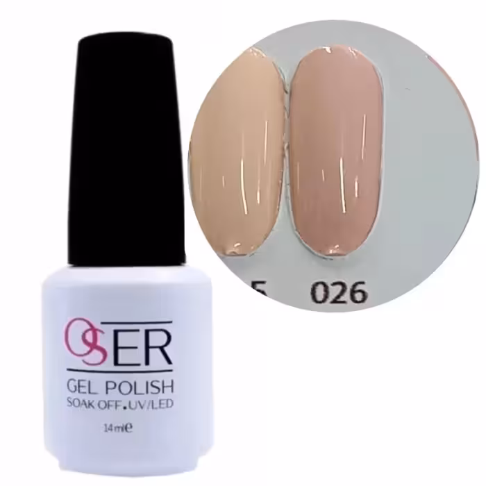 لاک ژل ناخن اوسر شماره 026 OSER GEL PULISH