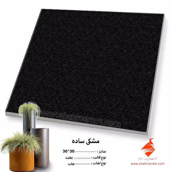 سرامیک مشکی 30*30 کاشی صدرا سرام