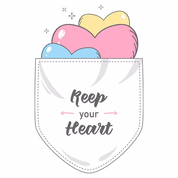 استیکر پارچه و لباس مدل دی تی اف طرح جیبی کد H10.602 مجموعه 5 عددی