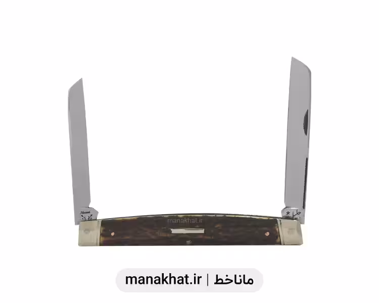 قلمتراش دو تیغ دسته شاخ گوزن 12 سانت استاد جلیل توسلیان