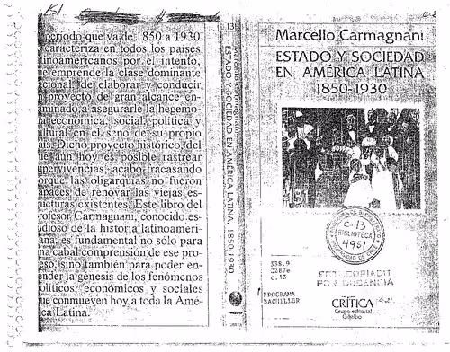 خرید و دانلود نسخه کامل کتاب Estado y sociedad en América Latina 1850-1930