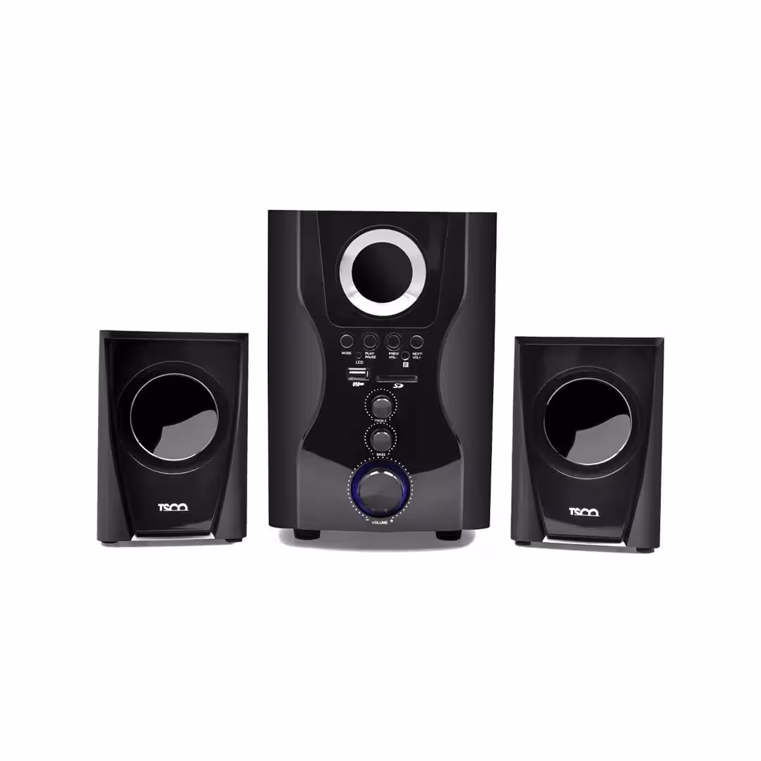 اسپیکر رومیزی دسکتاپ تسکو TSCO مدل TS 2198: 2.1 کانال با توان 25 وات