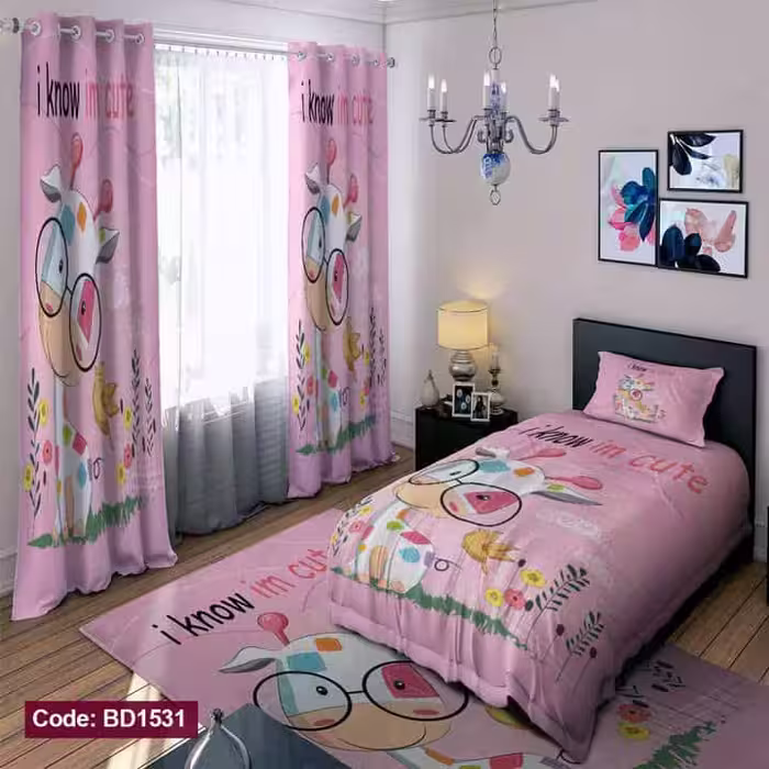 روتختی دخترانه طرح زرافه کد BD1531