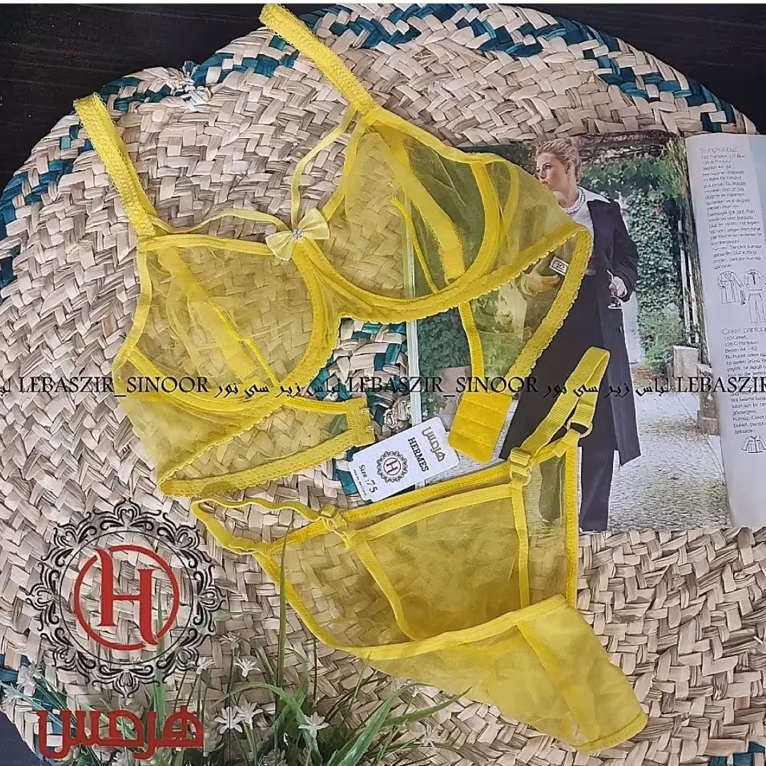 ست شورت وسوتین مدل شیشه ای فنردار سایز 75 80 85 90