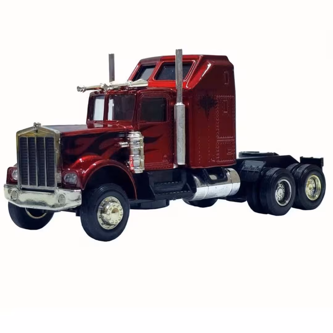 ماشین بازی مدل فلزی تریلی طرح Super truck رنگ قرمز