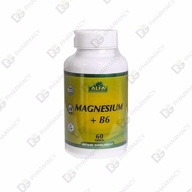 قرص منیزیم ویتامین B6 آلفا ویتامینز دیجی فارماسی
